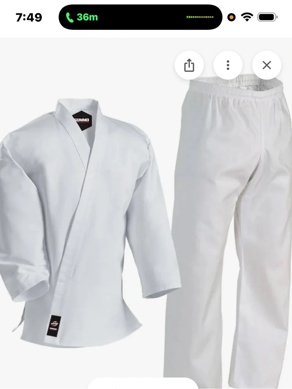 Kids  Century White Martial Arts Uniform Karate Gi -